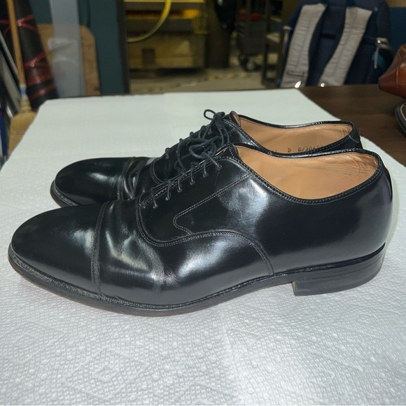 Johnston & Murphy Optima Men's Black Cap Toe Oxford Shoes Size 11D - Picture 5 of 11